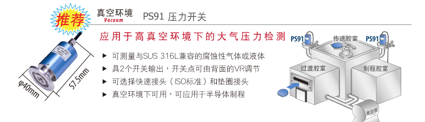 PS91真空用壓力開關